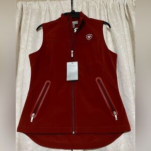 Rust Red Ariat Size M Softshell Vest